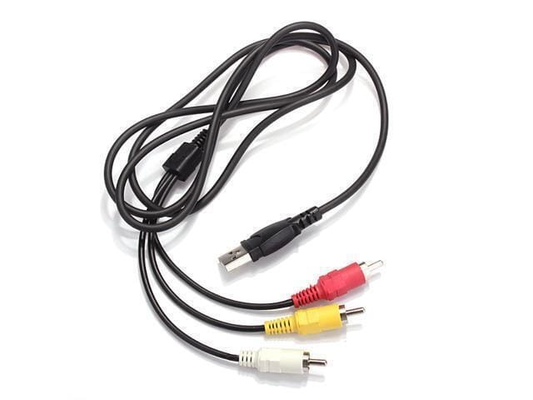 Unbranded/Generic 1.7m USB Type A Male to 3 RCA AV Audio Video LCD TV Adapter Lead Cable Converter