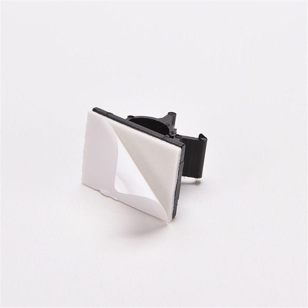 Unbranded/Generic 10x Cable Clips Adhesive Cord Black Management Wire Holder Organizer Clamp