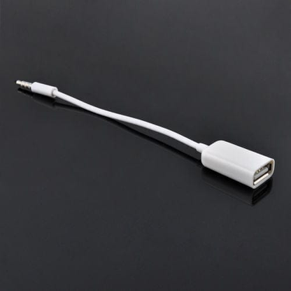 Unbranded/Generic 1Pc Car AUX Audio Male Plug Jack To USB 2.0 Female Converter Cable Cord 3.5mm