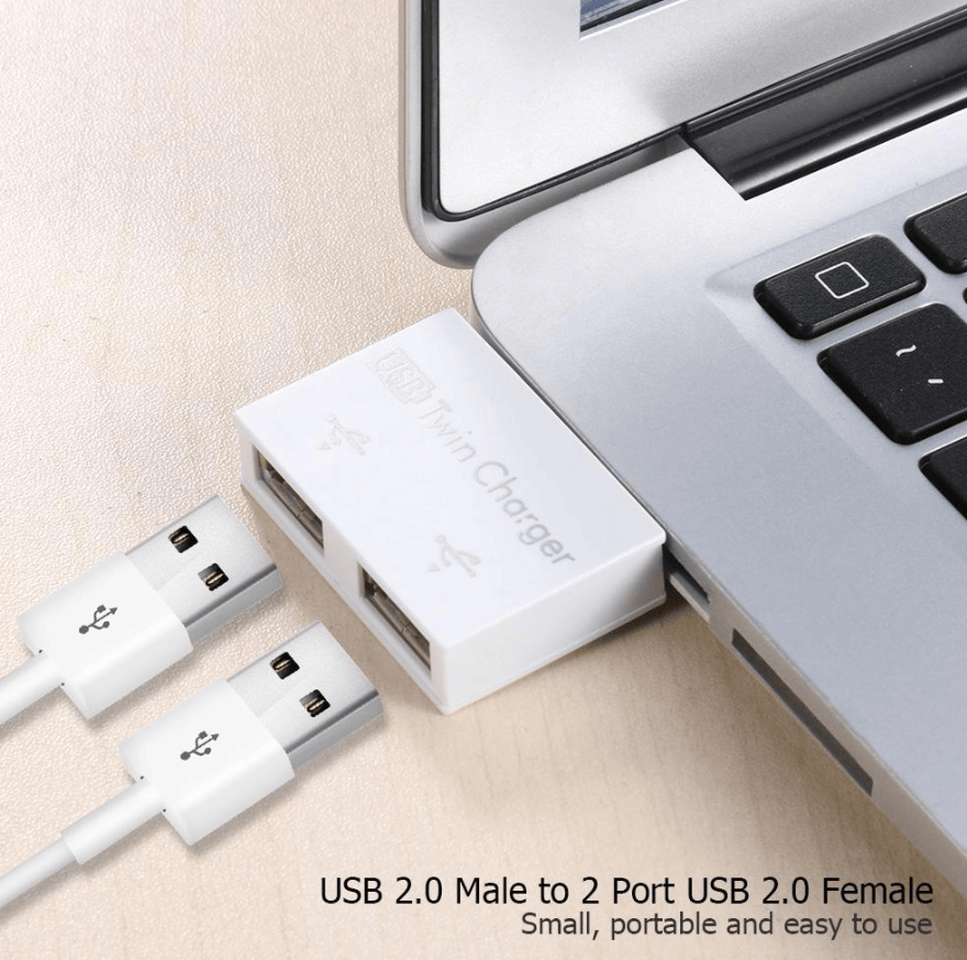 Unbranded/Generic 2 Ports USB 2.0 Splitter Charger