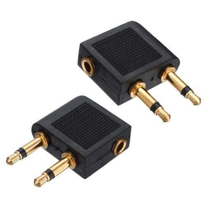 Unbranded/Generic 3.5 mm x 3,5 mm Aircraft Airline Travel Headphone Jack audio Adapter