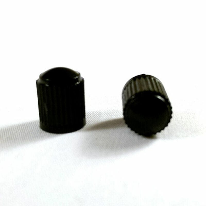 Unbranded/Generic 4 Universal Black Plastic Valve Caps for Tyres Car Truck Motorcycle Bicycle