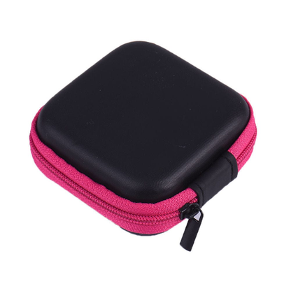 Unbranded/Generic Pouch Pink Hard Case Pouch Storage Bag For Earphone Headphone Earbuds Cable Portable