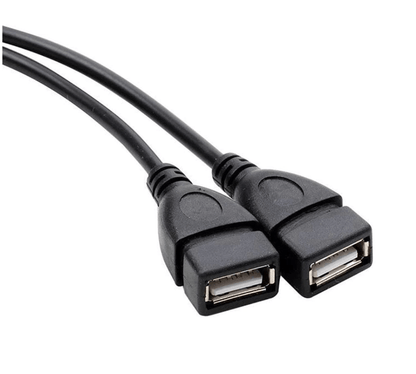 Unbranded/Generic USB 2.0 Male to Dual USB Female Hub Power Adapter Y Splitter Cable Cord Lead AU
