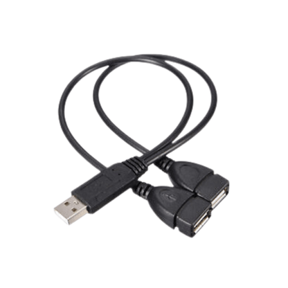 Unbranded/Generic USB 2.0 Male to Dual USB Female Hub Power Adapter Y Splitter Cable Cord Lead AU