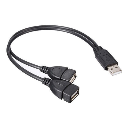 Unbranded/Generic USB 2.0 Male to Dual USB Female Hub Power Adapter Y Splitter Cable Cord Lead AU