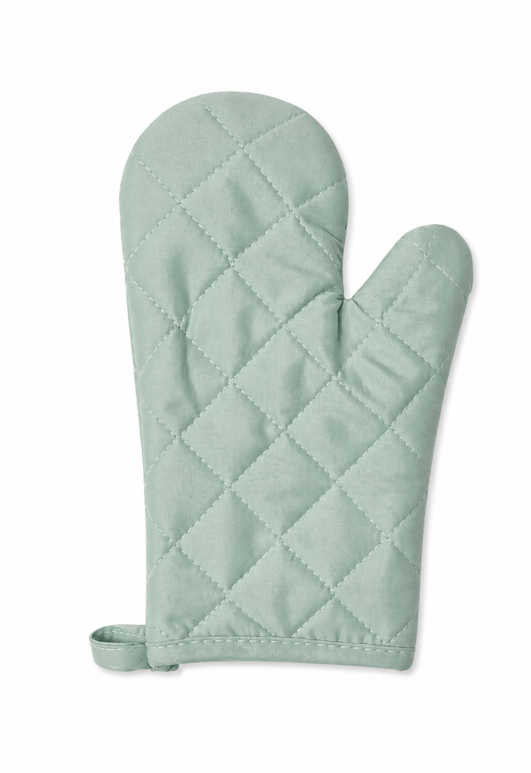Unbranded Green 1x Cotton Oven Mitt Glove Heatproof Baking Kitchen Tools Heat Burns One Size