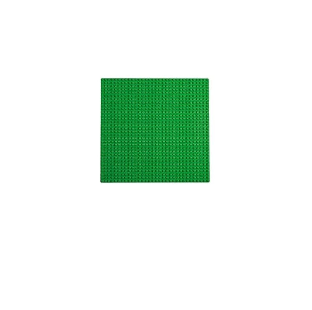 Unbranded Green Building Blocks Base Plate Lego Compatible Baseplate Studs 25.6 x 25.6 cm