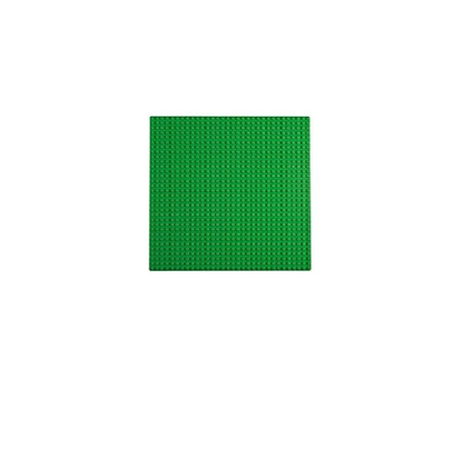 Unbranded Green Building Blocks Base Plate Lego Compatible Baseplate Studs 25.6 x 25.6 cm