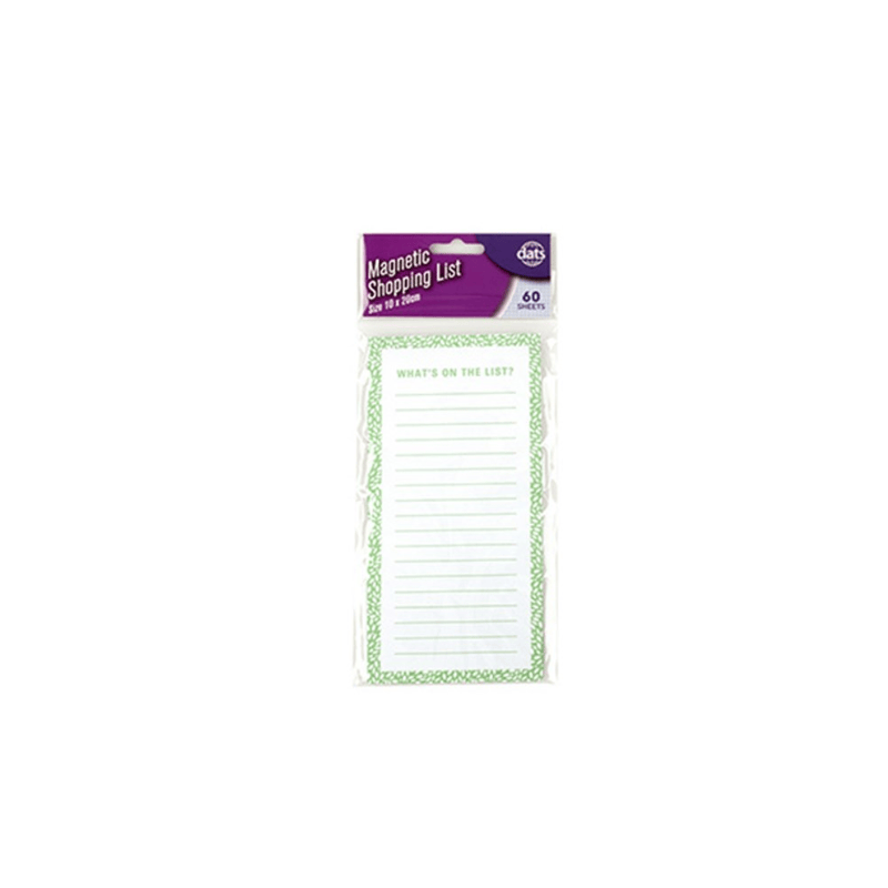 Unbranded Green Fridge Magnetic Shopping Lists Things To Do List Memo Pad Note Sheet 60 Pages B3