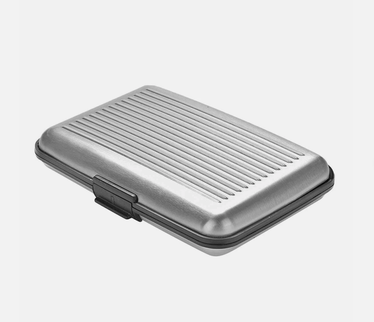 Unbranded Grey Aluminum Metal Waterproof Box Case Business Credit Card Holder Wallet RFID