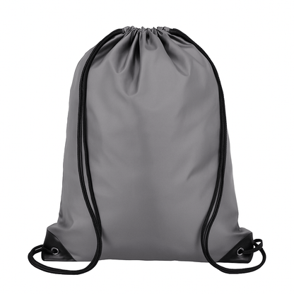 Unbranded Grey Drawstring Backpack Sports Travel Beach 35cm x 42cm Swimming Shoe Bag