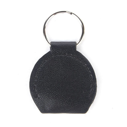 Unbranded Guitar Picks Holder Case Keychain Black Leather Plectrum Case Bag