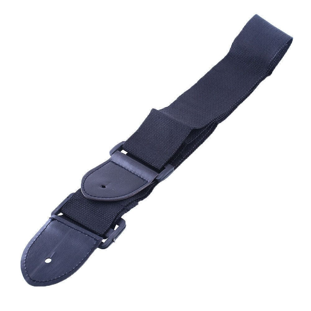 Unbranded Guitar Strap Adjustable Leather Ends Nylon Belt Electric Acoustic Guitar Bass
