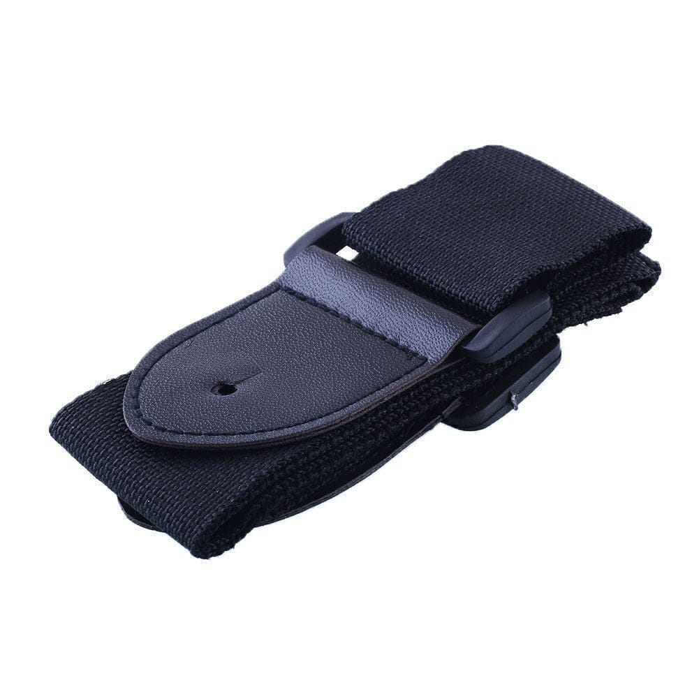 Unbranded Guitar Strap Adjustable Leather Ends Nylon Belt Electric Acoustic Guitar Bass