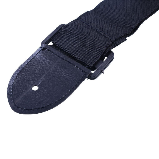 Unbranded Guitar Strap Adjustable Leather Ends Nylon Belt Electric Acoustic Guitar Bass