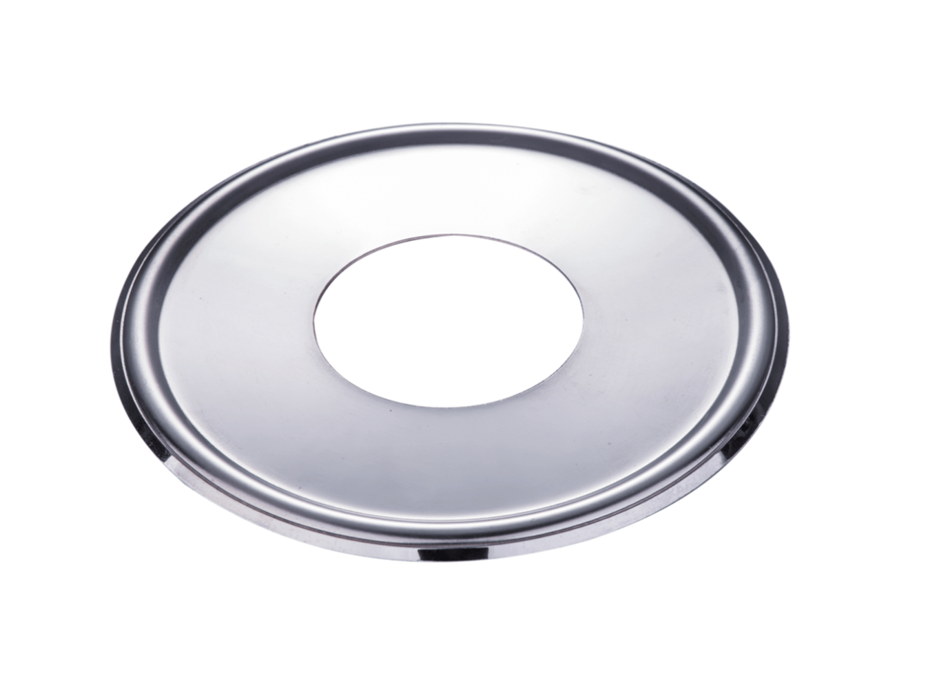 Unbranded Home & Garden > Bathroom Accessories > Shower Accessories Wall Split Flange Cover Plate Shower Bath Sink Tap Chrome 95mm Stainless Steel