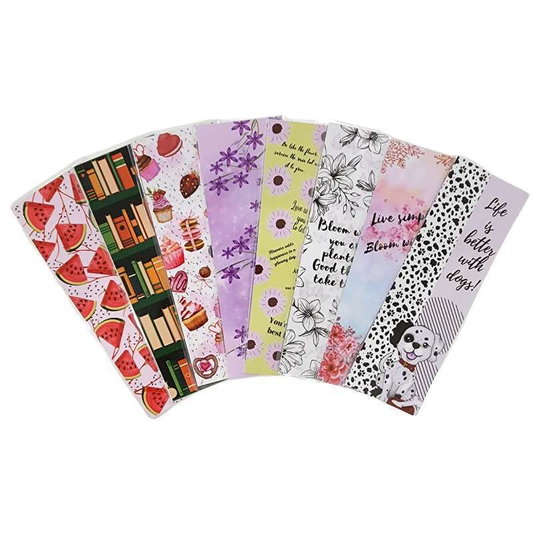 Unbranded Inspirational Bookmark Gift Book Marker Dog Love Cake Laminated 15.5cm