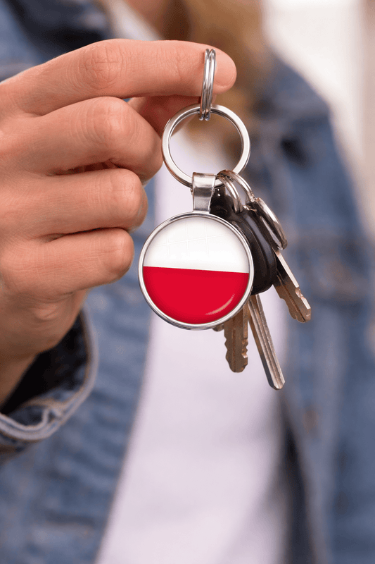 unbranded Keychain Keychain Keyring National Flag of Poland Gift Key Ring