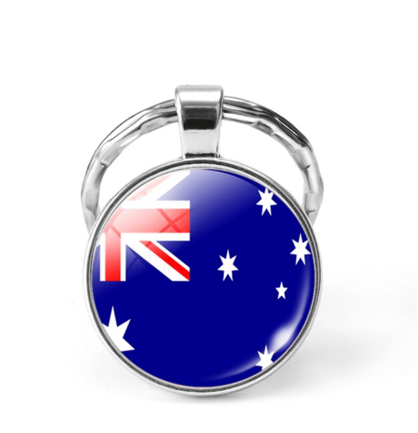 unbranded Keychain Keyring National Flag Australian Australia Gift Key Ring