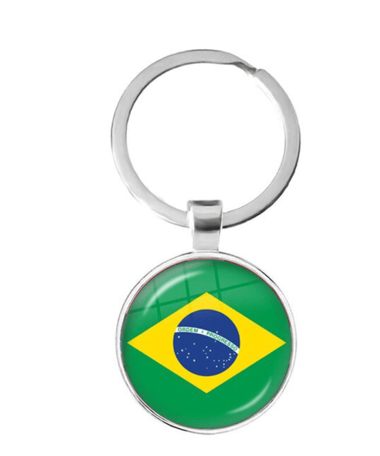 unbranded Keychain Keyring National Flag Brazil Brazilian Gift Key Ring