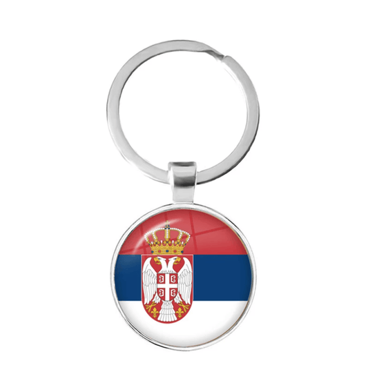 unbranded Keychain Keyring National Flag Serbia Serbian Gift Key Ring