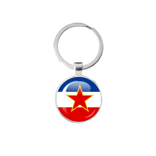 unbranded Keychain Keyring National Flag Yugoslavia Gift Key Ring