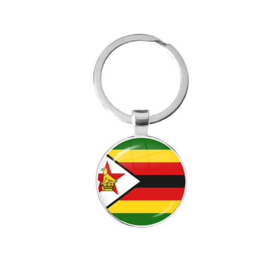unbranded Keychain Keyring National Flag Zimbabwe Gift Key Ring