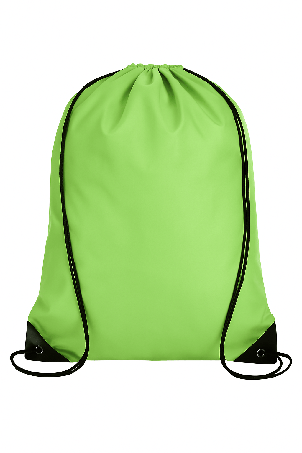 Unbranded Light Green Drawstring Backpack Sports Travel Beach 35cm x 42cm Swimming Shoe Bag