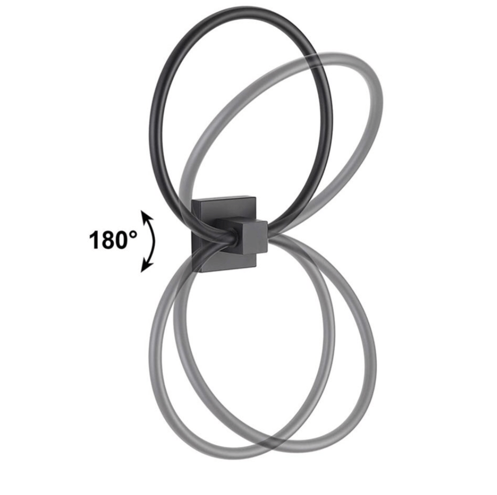Unbranded Matt Black Hand Towel Ring Rack Wall Mount Holder Solid Bathroom Rail Matte