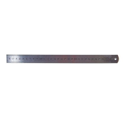 Unbranded Metal Stainless Steel Ruler Double Sided 30CM 12INCH Precision School Office