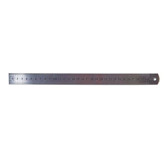 Unbranded Metal Stainless Steel Ruler Double Sided 30CM 12INCH Precision School Office