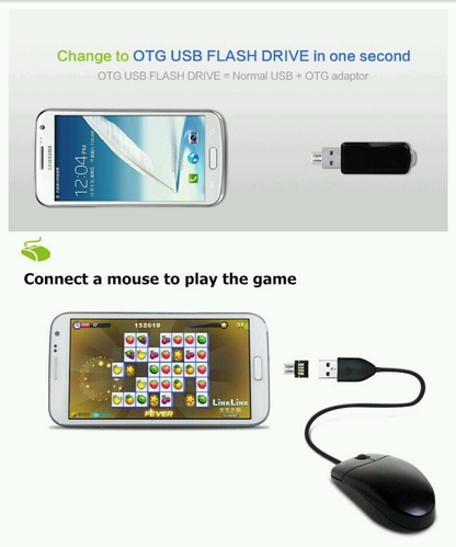 Unbranded Micro USB Male to USB Female OTG Adapter U disk For Android Tab Phone