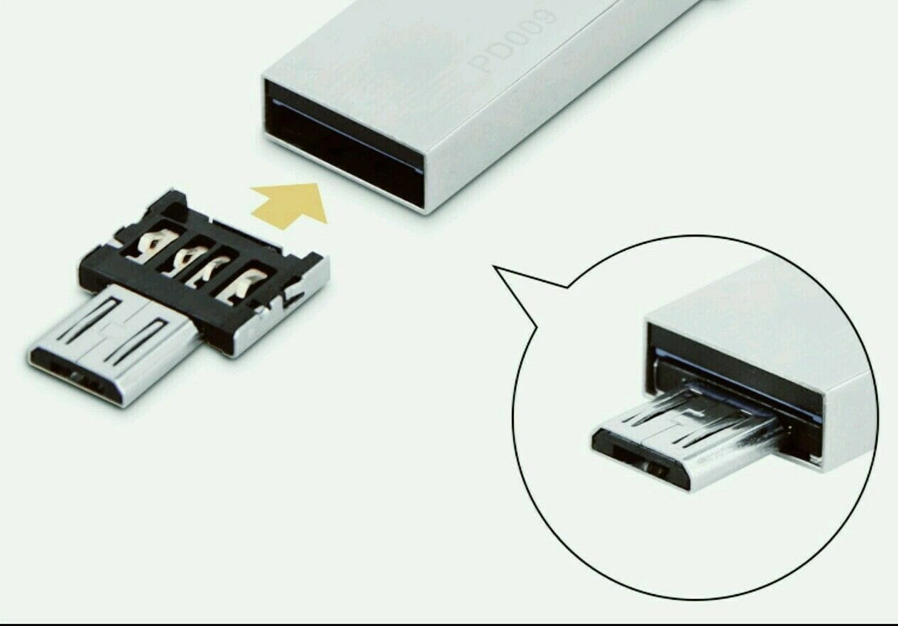 Unbranded Micro USB Male to USB Female OTG Adapter U disk For Android Tab Phone