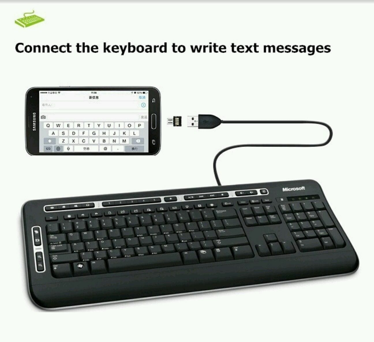 Unbranded Micro USB Male to USB Female OTG Adapter U disk For Android Tab Phone