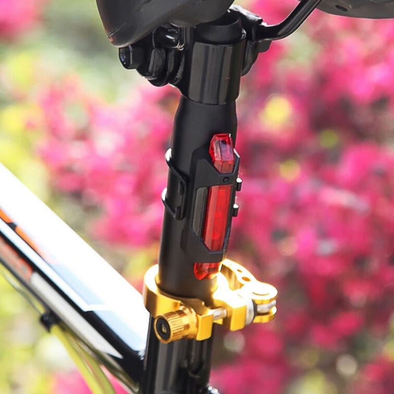 Unbranded NEW Cycling 5 LED USB Rechargeable Bike Bicycle Tail Warning Light Rear Safety