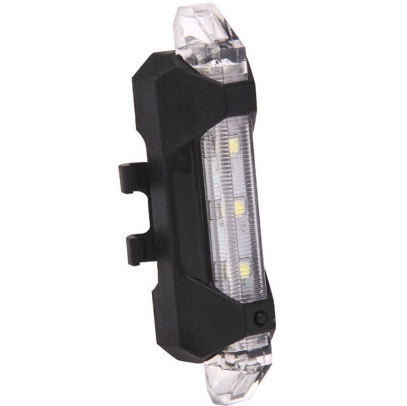 Unbranded NEW Cycling 5 LED USB Rechargeable Bike Bicycle Tail Warning Light Rear Safety