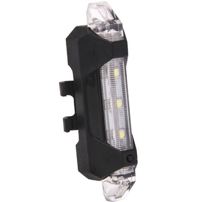 Unbranded NEW Cycling 5 LED USB Rechargeable Bike Bicycle Tail Warning Light Rear Safety