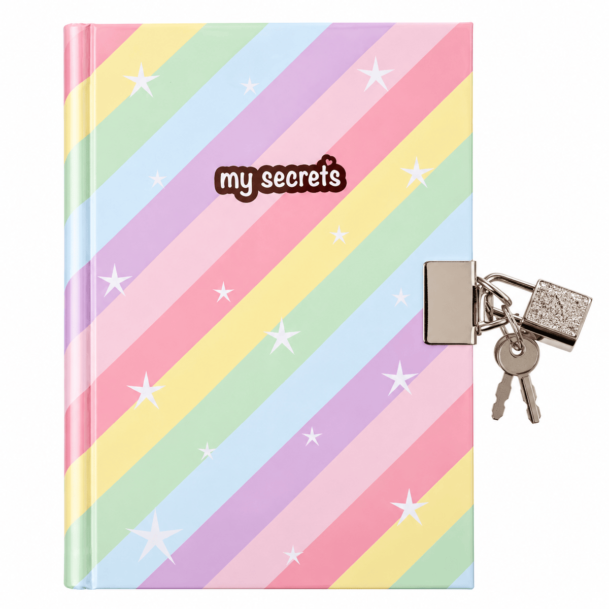 Unbranded Notebook A6 Kids Lockable Diary Notebook Hardcover Unicorn Design with Key Rainbow