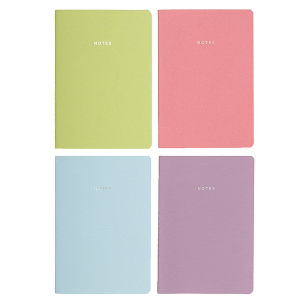Unbranded Otebook A4 Notebook Coloured Cover and Paper Stitched 96 Pages Office School Stationary