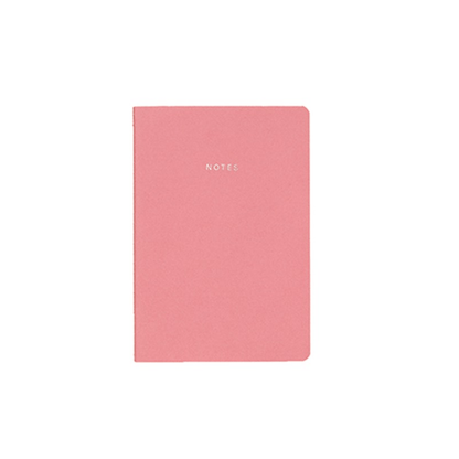 Unbranded Otebook Pink A4 Notebook Coloured Cover and Paper Stitched 96 Pages Office School Stationary