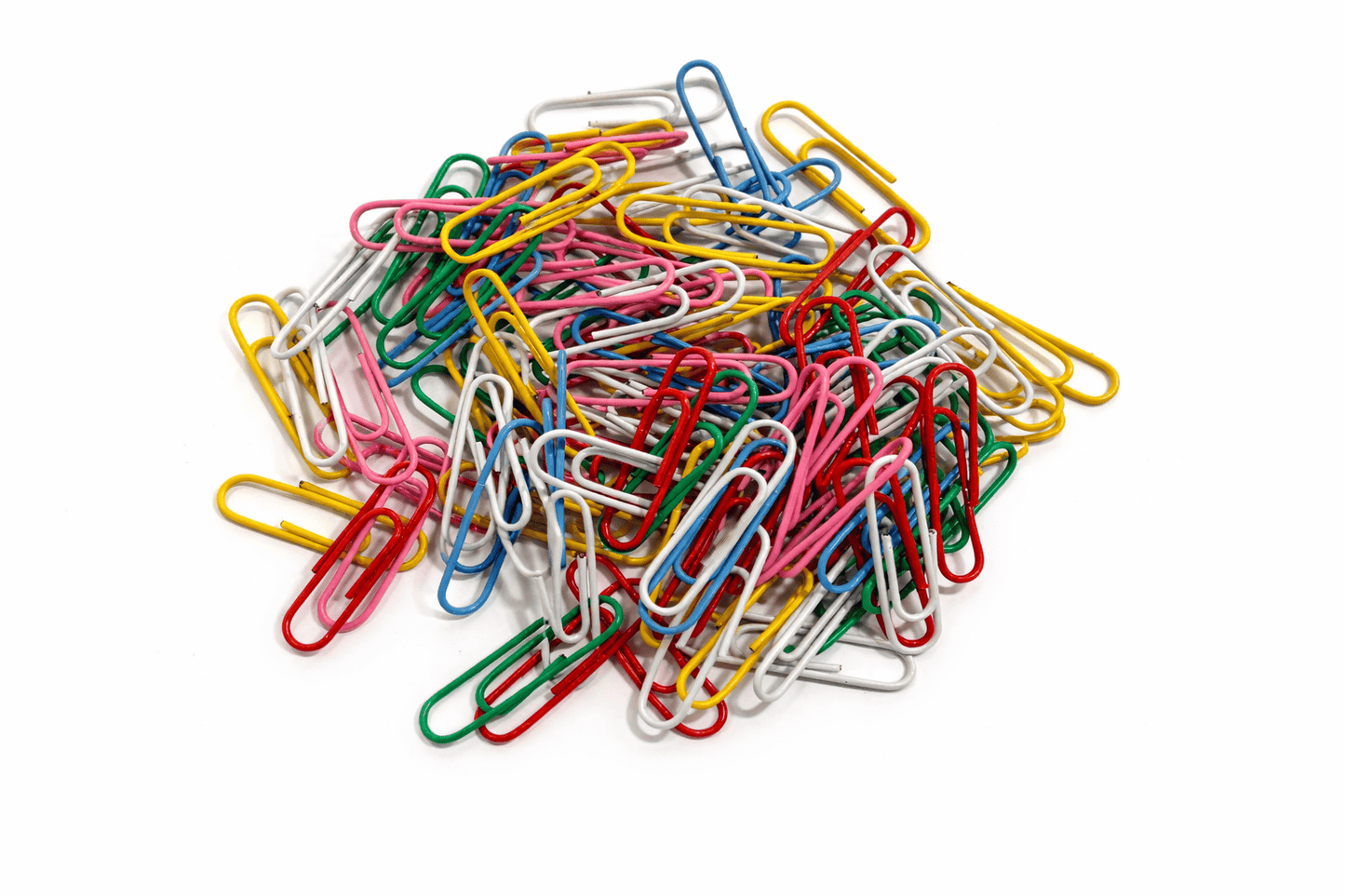 Unbranded Paper Clips Metal Office 200 Pack Clip Colorful Craft School 33mm