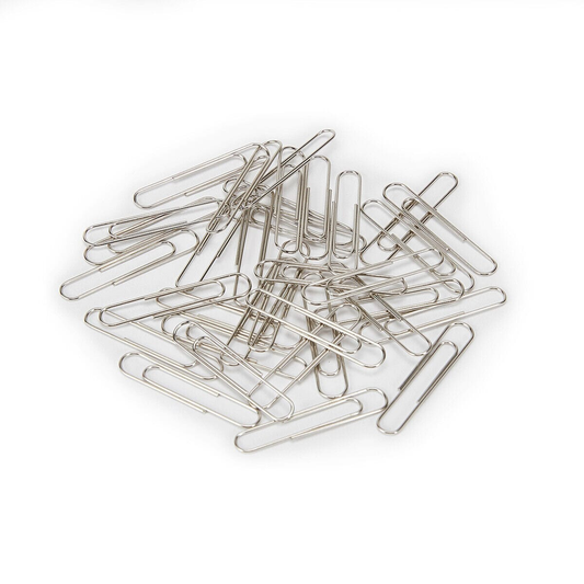 Unbranded Paper Clips Metal Office 250 Pack Clip Silver Craft School 28mm