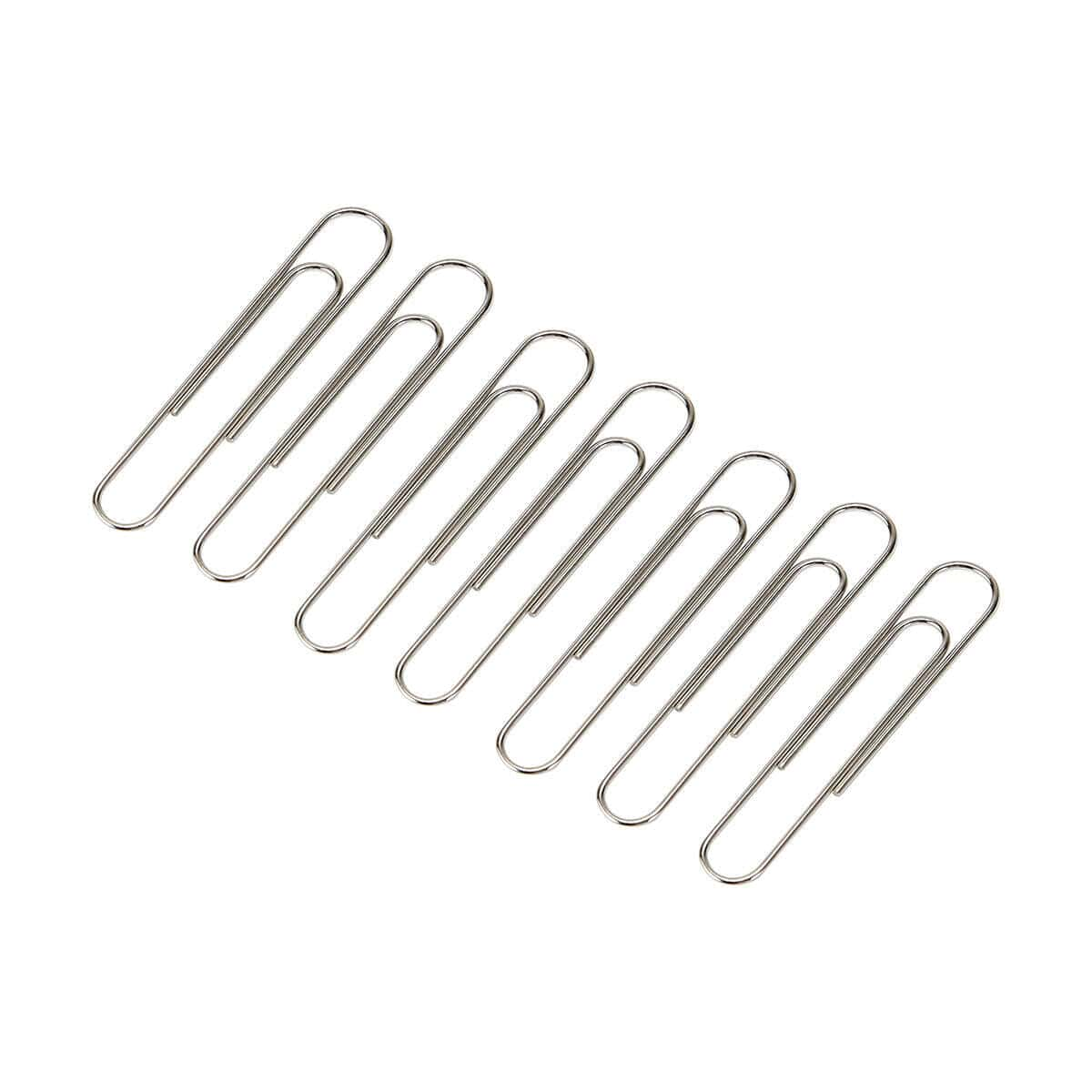 Unbranded Paper Clips Metal Office 250 Pack Clip Silver Craft School 28mm