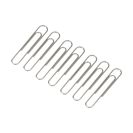 Unbranded Paper Clips Metal Office 250 Pack Clip Silver Craft School 28mm