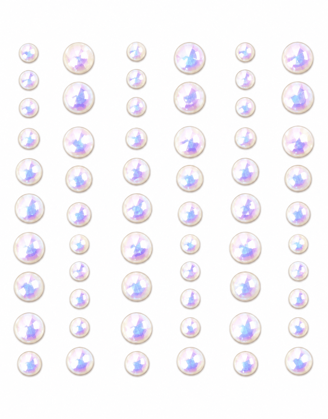 Unbranded Pearl 70pcs Pearl Iridescent Self-Adhesive Gems Scrapbooking DIY Arts Crafts Assorted
