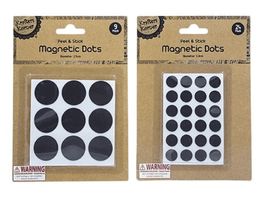 Unbranded Peel Round Small Magnet Dots with Adhesive Backing for Crafts DIY School Home