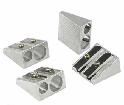 Unbranded Pencil sharpener 1 Pack Metal Double Hole Pencil Sharpener School Stationery Office