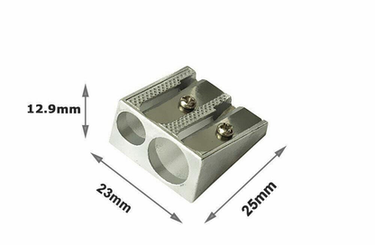 Unbranded Pencil sharpener 1 Pack Metal Double Hole Pencil Sharpener School Stationery Office