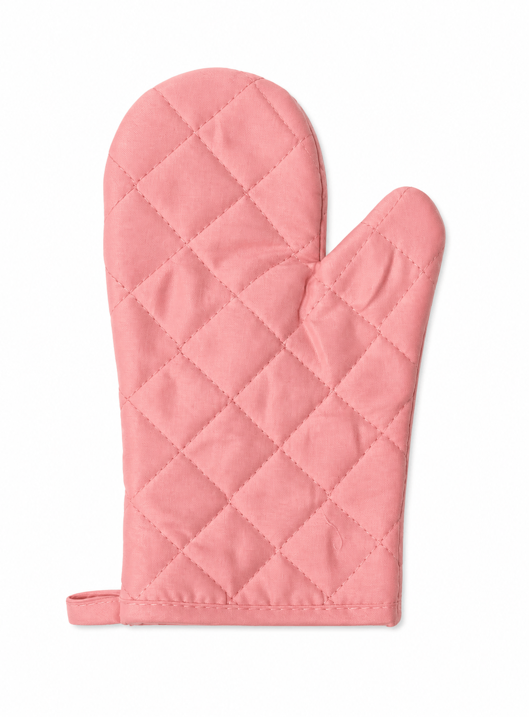 Unbranded Pink 1x Cotton Oven Mitt Glove Heatproof Baking Kitchen Tools Heat Burns One Size